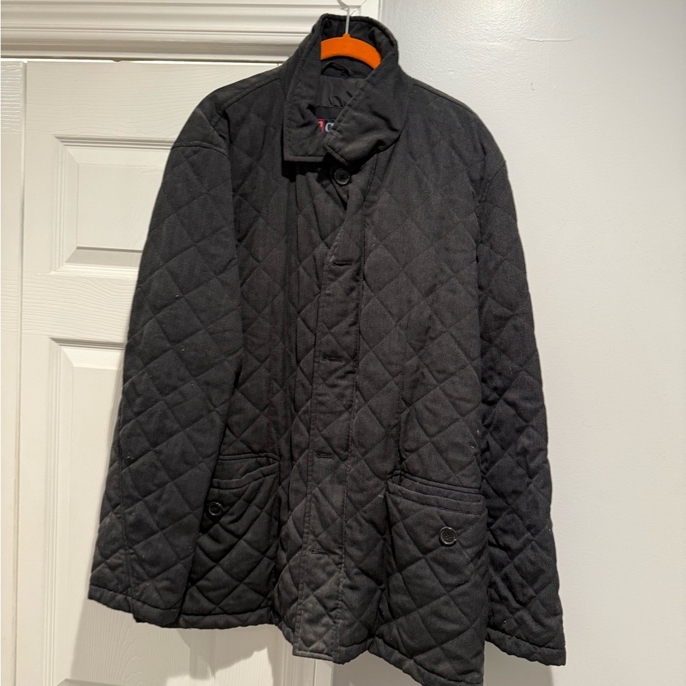Black Quilted Men's Jacket